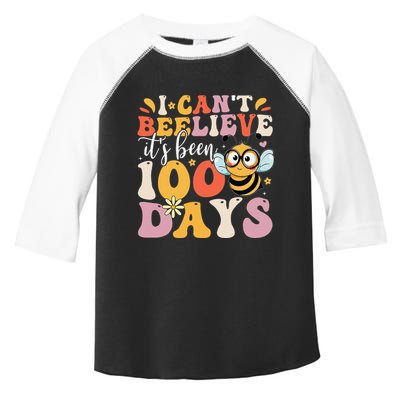 I CanT Believe Its Been 100 Days Funny 100 Days Smarter Bee Toddler Fine Jersey T-Shirt