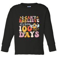 I CanT Believe Its Been 100 Days Funny 100 Days Smarter Bee Toddler Long Sleeve Shirt