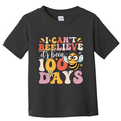 I CanT Believe Its Been 100 Days Funny 100 Days Smarter Bee Toddler T-Shirt