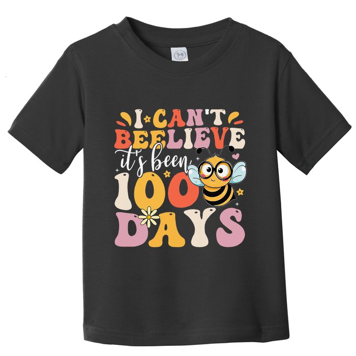 I CanT Believe Its Been 100 Days Funny 100 Days Smarter Bee Toddler T-Shirt