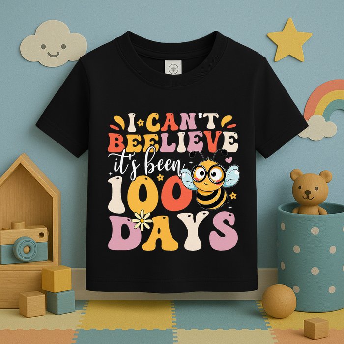 I CanT Believe Its Been 100 Days Funny 100 Days Smarter Bee Toddler T-Shirt