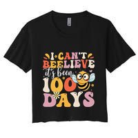 I CanT Believe Its Been 100 Days Funny 100 Days Smarter Bee Crop Top