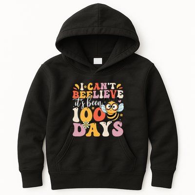 I CanT Believe Its Been 100 Days Funny 100 Days Smarter Bee Kids Hoodie