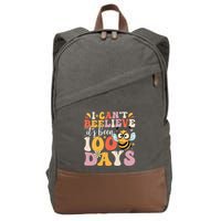 I CanT Believe Its Been 100 Days Funny 100 Days Smarter Bee Cotton Canvas Backpack
