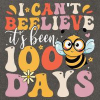 I CanT Believe Its Been 100 Days Funny 100 Days Smarter Bee Cotton Canvas Backpack