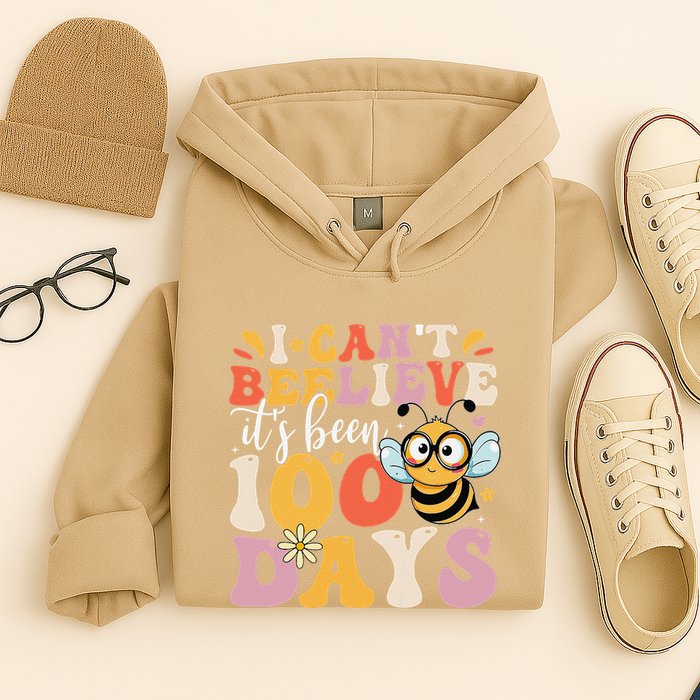 I CanT Believe Its Been 100 Days Funny 100 Days Smarter Bee Hoodie