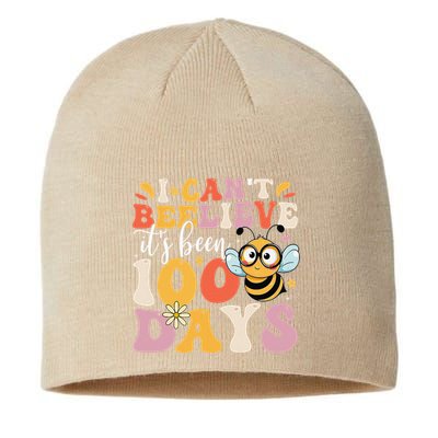 I CanT Believe Its Been 100 Days Funny 100 Days Smarter Bee Sustainable Beanie