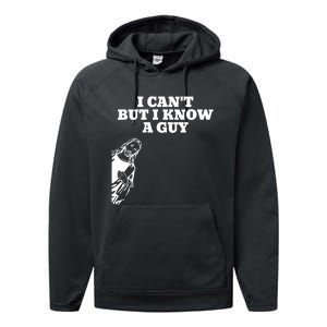 I Cant But I Know A Guy Jesus Christian Performance Fleece Hoodie