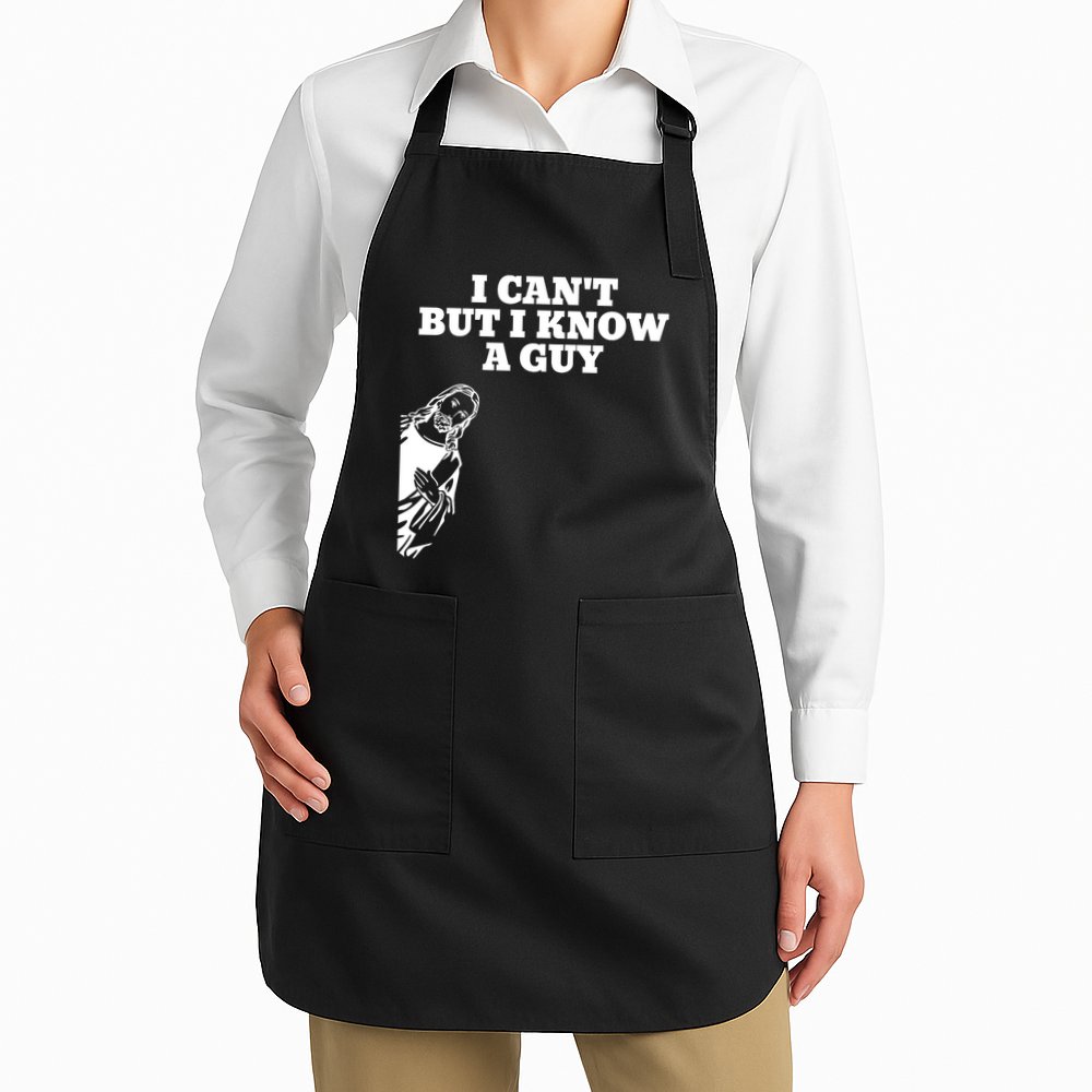 I Cant But I Know A Guy Jesus Christian Apron