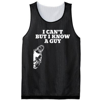 I Cant But I Know A Guy Jesus Christian Mesh Reversible Basketball Jersey Tank