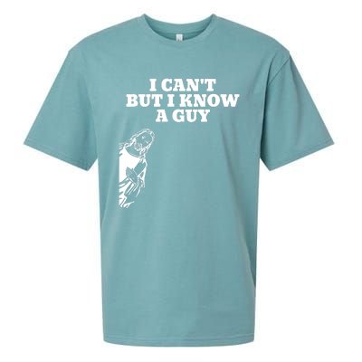 I Cant But I Know A Guy Jesus Christian Sueded Cloud Jersey T-Shirt