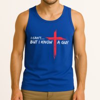 I Can't But I Know A Guy Jesus Cross Funny Christian  Tank Top