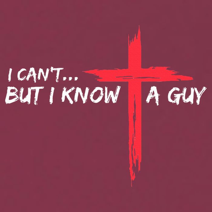 I Can't But I Know A Guy Jesus Cross Funny Christian  16oz Travel Tumbler
