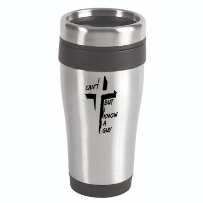 I CanT But I Know A Guy Jesus Cross Christian Christmas 16oz Travel Tumbler