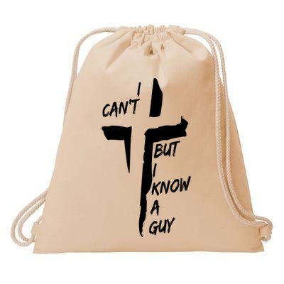 I CanT But I Know A Guy Jesus Cross Christian Christmas Drawstring Bag