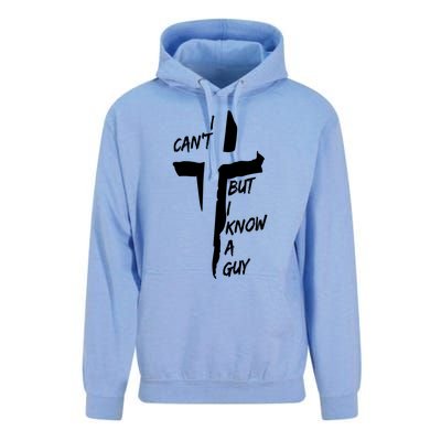 I CanT But I Know A Guy Jesus Cross Christian Christmas Unisex Surf Hoodie