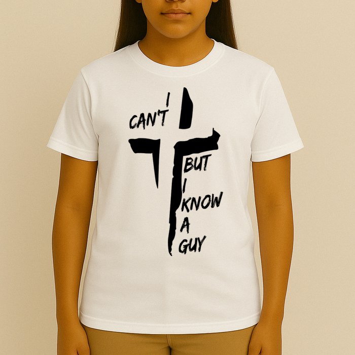 I CanT But I Know A Guy Jesus Cross Christian Christmas T-Shirt