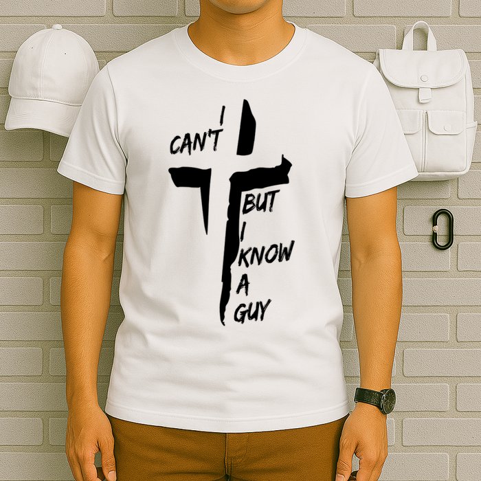 I CanT But I Know A Guy Jesus Cross Christian Christmas T-Shirt