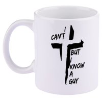I CanT But I Know A Guy Jesus Cross Christian Christmas 11oz C Handle Ceramic Mug