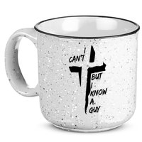 I CanT But I Know A Guy Jesus Cross Christian Christmas 15oz Campfire Ceramic Mug