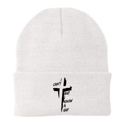 I CanT But I Know A Guy Jesus Cross Christian Christmas Beanie