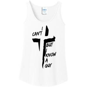 I CanT But I Know A Guy Jesus Cross Christian Christmas Ladies Essential Tank