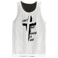 I CanT But I Know A Guy Jesus Cross Christian Christmas Mesh Reversible Basketball Jersey Tank