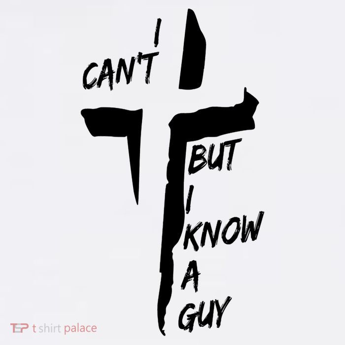 I CanT But I Know A Guy Jesus Cross Christian Christmas Youth Performance Sprint T-Shirt
