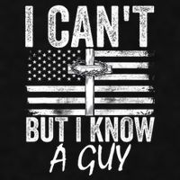 I Cant But I Know A Guy Jesus Cross Funny Christian Ladies PosiCharge Tri-Blend Wicking Tank