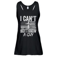 I Cant But I Know A Guy Jesus Cross Funny Christian Ladies Essential Flowy Tank