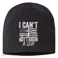 I Cant But I Know A Guy Jesus Cross Funny Christian Sustainable Beanie