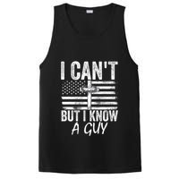 I Cant But I Know A Guy Jesus Cross Funny Christian PosiCharge Competitor Tank
