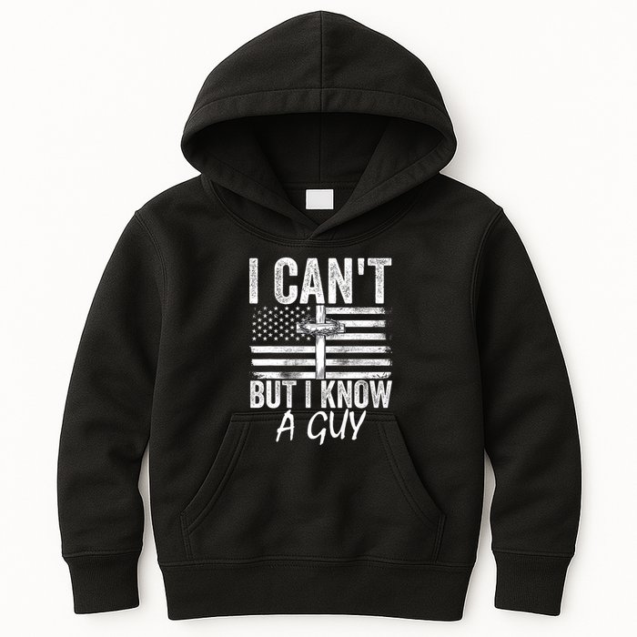 I Cant But I Know A Guy Jesus Cross Funny Christian Kids Hoodie