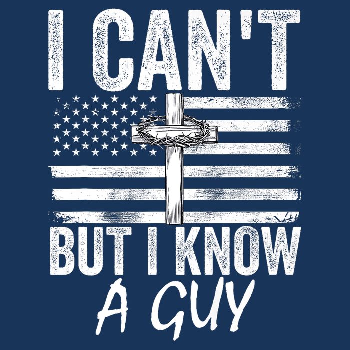 I Cant But I Know A Guy Jesus Cross Funny Christian Infant Baby Jersey Bodysuit