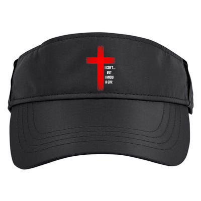 I Cant But I Know A Guy Jesus Cross Adult Drive Performance Visor