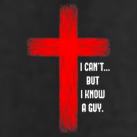 I Cant But I Know A Guy Jesus Cross Golf Towel