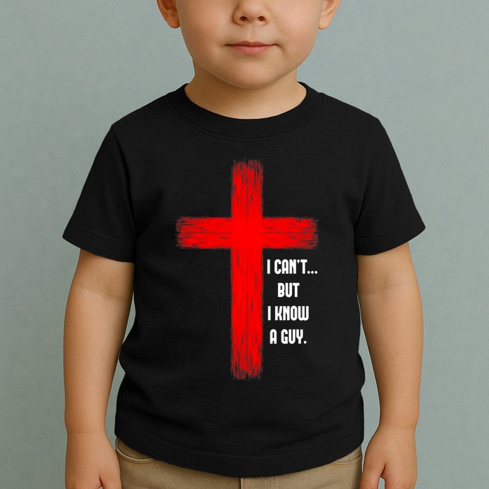 I Cant But I Know A Guy Jesus Cross Toddler T-Shirt