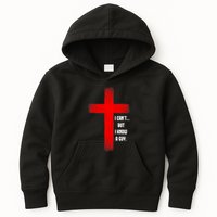 I Cant But I Know A Guy Jesus Cross Kids Hoodie