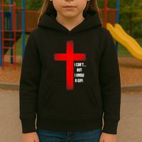 I Cant But I Know A Guy Jesus Cross Kids Hoodie