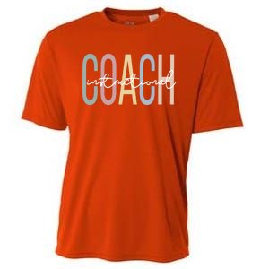 Instructional Coach Boho Instructional Coaching Meaningful Gift Cooling Performance Crew T-Shirt