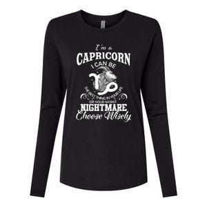 I Can Be! Capricorn Zodiac Sign Birthday Gift Womens Cotton Relaxed Long Sleeve T-Shirt