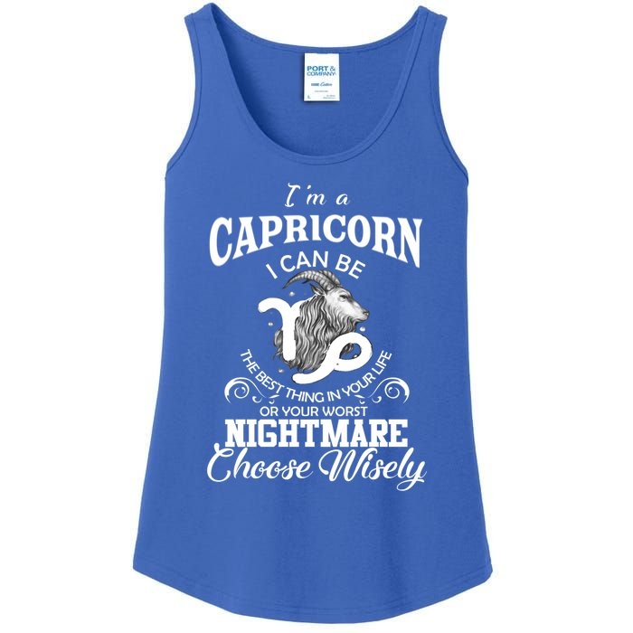 I Can Be! Capricorn Zodiac Sign Birthday Gift Ladies Essential Tank