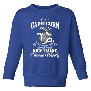 I Can Be! Capricorn Zodiac Sign Birthday Gift Toddler Sweatshirt