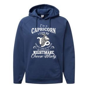 I Can Be! Capricorn Zodiac Sign Birthday Gift Performance Fleece Hoodie