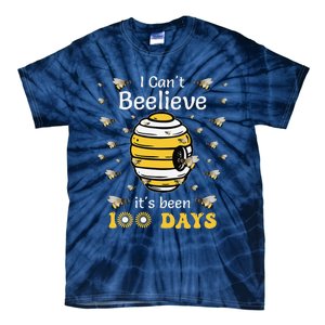 I CanT Believe Its Been 100 Days Funny Bee 100th Day School Tie-Dye T-Shirt