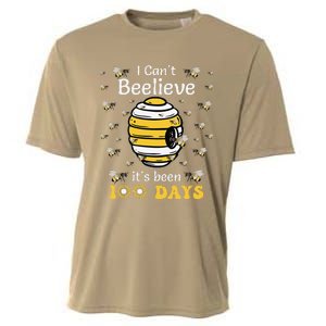 I CanT Believe Its Been 100 Days Funny Bee 100th Day School Cooling Performance Crew T-Shirt