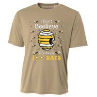 I CanT Believe Its Been 100 Days Funny Bee 100th Day School Cooling Performance Crew T-Shirt