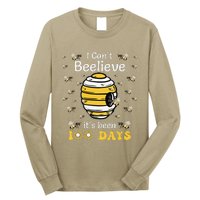 I CanT Believe Its Been 100 Days Funny Bee 100th Day School Long Sleeve Shirt