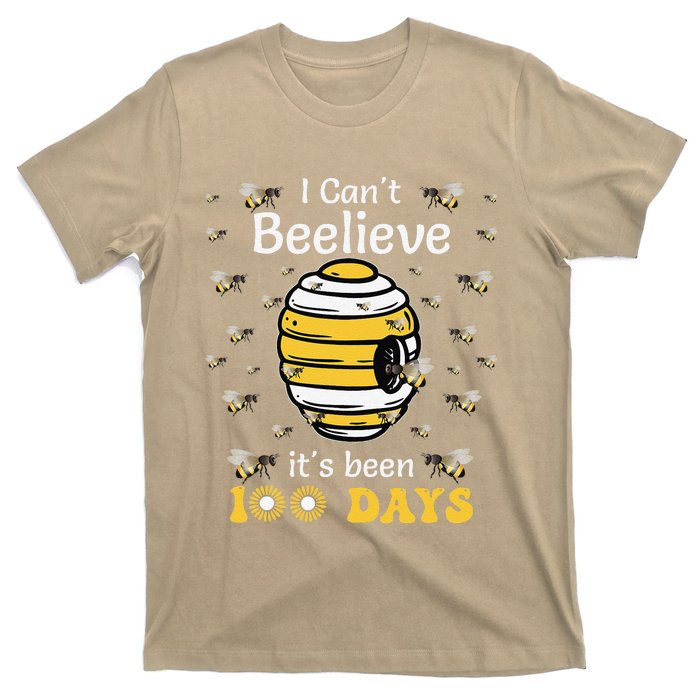 I CanT Believe Its Been 100 Days Funny Bee 100th Day School T-Shirt