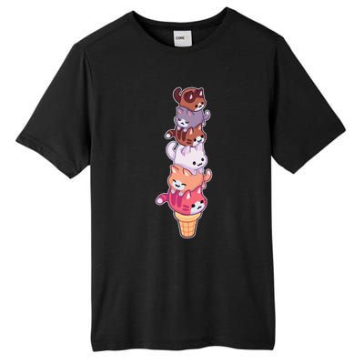 Ice Cream Cats Cute Eat Sweet Gelato Sherbet Kitty Lover Tall Fusion ChromaSoft Performance T-Shirt